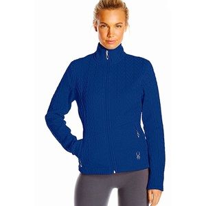 Spyder Cable Knit Core Fleece Lined Sweater